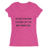 Either you run the day or the day runs you. - Ladies' Triblend Short Sleeve T-Shirt Motivational quotes 7811021