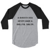 A smooth sea never made a skillful sailor. - Unisex Fine Jersey Raglan Tee Motivational quotes 7811504