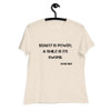 Beauty is power; a smile is its sword. - John Ray - Women's Relaxed Short Sleeve Jersey Tee Motivational quotes 7812624