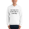 The goal is to be rich. Not to look rich. - Unisex Fleece Pullover Hoodie Motivational quotes 7811912