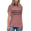 The direction is more important than speed. - Women's Relaxed Short Sleeve Jersey Tee Motivational quotes 7812780