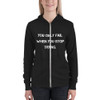 You only fail when you stop trying. - Unisex Triblend Lightweight Zip Hoodie Motivational quotes 7811776