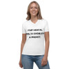 Your mental health should be a priority. - Women's V-Neck T-Shirt Motivational quotes 7811554