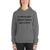 If opportunity doesn't knock, build a door. - Unisex Fleece Pullover Hoodie Motivational quotes 7811945