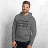If opportunity doesn't knock, build a door. - Unisex Fleece Pullover Hoodie Motivational quotes 7811945