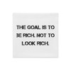 The goal is to be rich. Not to look rich. - Premium Pillow Case Motivational quotes 7811265
