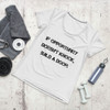If opportunity doesn't knock, build a door. - Women's Athletic T-Shirt Motivational quotes 7812345