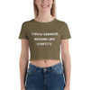Throw kindness around like confetti. - Women's Crop Tee Motivational quotes 7810997