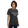 Beauty is power; a smile is its sword. - John Ray - Unisex Short Sleeve Jersey T-Shirt Motivational quotes 7810406