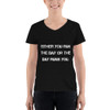 Either you run the day or the day runs you. - Lightweight V-Neck T-Shirt Motivational quotes 7811821