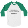 Your mental health should be a priority. - Unisex Fine Jersey Raglan Tee Motivational quotes 7811485