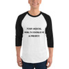 Your mental health should be a priority. - Unisex Fine Jersey Raglan Tee Motivational quotes 7811485