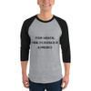 Your mental health should be a priority. - Unisex Fine Jersey Raglan Tee Motivational quotes 7811485