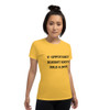 If opportunity doesn't knock, build a door. - Ladies Cotton Short Sleeve T-Shirt Motivational quotes 7810179