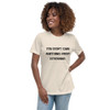You don't gain anything from stressing. - Women's Relaxed Short Sleeve Jersey Tee Motivational quotes 7812677