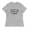 You don't gain anything from stressing. - Women's Relaxed Short Sleeve Jersey Tee Motivational quotes 7812677
