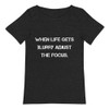 When life gets blurry adjust the focus. - Raw Neck Tee Motivational quotes 7812318
