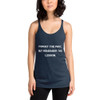 Forget the past, but remember the lesson. - Ladies Triblend Racerback Tank Motivational quotes 7810914