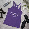 Forget the past, but remember the lesson. - Ladies Triblend Racerback Tank Motivational quotes 7810914