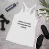 Forget the past, but remember the lesson. - Ladies Triblend Racerback Tank Motivational quotes 7810914