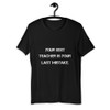 Your best teacher is your last mistake. - Unisex Short Sleeve Jersey T-Shirt Motivational quotes 7810597