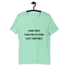 Your best teacher is your last mistake. - Unisex Short Sleeve Jersey T-Shirt Motivational quotes 7810597