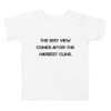 The best view comes after the hardest climb. - Toddler Short Sleeve Tee Motivational quotes 7812134