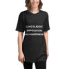 Love is about appreciation, not possessions. - Unisex Short Sleeve Track Shirt Motivational quotes 7810631