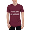 Love is about appreciation, not possessions. - Unisex Short Sleeve Track Shirt Motivational quotes 7810631