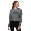 Your mental health should be a priority. - Women's Fleece Crop Sweatshirt Motivational quotes 7812071