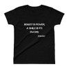 Beauty is power; a smile is its sword. - John Ray - Ladies' Ultra Cotton T-Shirt Motivational quotes 7810724