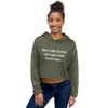 Self-care is how you take your power back. - Women's Fleece Crop Hoodie Motivational quotes 7812195