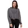 Self-care is how you take your power back. - Women's Fleece Crop Hoodie Motivational quotes 7812195