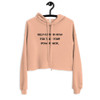 Self-care is how you take your power back. - Women's Fleece Crop Hoodie Motivational quotes 7812195