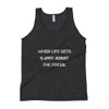 When life gets blurry adjust the focus. - Unisex Soft Tri-Blend Tank Motivational quotes 7810577