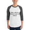 Don't look for excuses look for results. - Unisex Fine Jersey Raglan Tee Motivational quotes 7811474