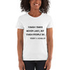 Tough times never last, but tough people do. - Robert H. Schuller - Ladies Cotton Short Sleeve T-Shirt Motivational quotes 7810208
