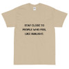 Stay close to people who feel like sunlight. - Ultra Cotton T-Shirt Motivational quotes 7810507