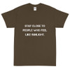 Stay close to people who feel like sunlight. - Ultra Cotton T-Shirt Motivational quotes 7810507