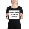 Throw kindness around like confetti. - Matte Paper Framed Poster Motivational quotes 7809923