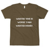 Wasted time is worse than wasted money. - Unisex Short Sleeve T-Shirt Motivational quotes 7810023