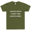 Wasted time is worse than wasted money. - Unisex Short Sleeve T-Shirt Motivational quotes 7810023