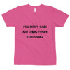 You don't gain anything from stressing. - Unisex Short Sleeve T-Shirt Motivational quotes 7810046