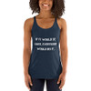 If it would be easy, everybody would do it. - Ladies Triblend Racerback Tank Motivational quotes 7810974