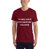 The direction is more important than speed. - Unisex Short Sleeve T-Shirt Motivational quotes 7810131