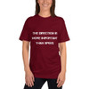 The direction is more important than speed. - Unisex Short Sleeve T-Shirt Motivational quotes 7810131