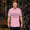The goal is to be rich. Not to look rich. - Unisex Short Sleeve Jersey T-Shirt Motivational quotes 7810943