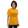 The goal is to be rich. Not to look rich. - Unisex Short Sleeve Jersey T-Shirt Motivational quotes 7810943