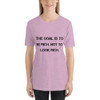 The goal is to be rich. Not to look rich. - Unisex Short Sleeve Jersey T-Shirt Motivational quotes 7810943