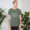 The goal is to be rich. Not to look rich. - Unisex Short Sleeve Jersey T-Shirt Motivational quotes 7810943